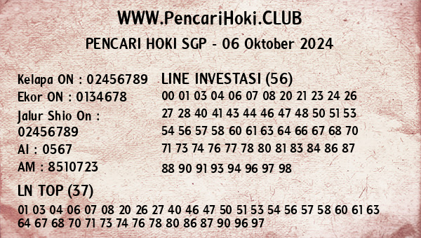 Prediksi SGP