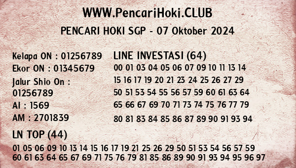 Prediksi SGP